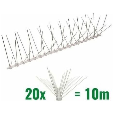 10 Meter lange Taubenabwehrspitzen, 4 Reihen Polycarbonat – eine hochwertige Lösung zur Vogelabwehr (1/5)