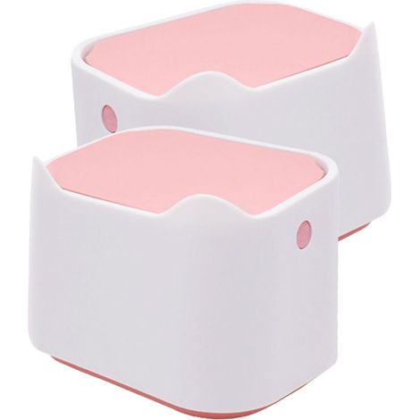 2 Pièces poubelle de cuisine de bureau poubelle mini poubelle avec couvercle poubelle petit seau poubelles de voiture (1/5)