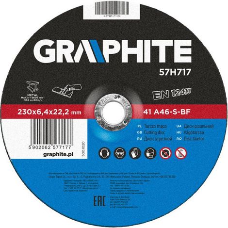Disque Abrasif - 230 x 6,4 x 22,2 mm - A24-S-BF - Pour Travail Sur Métal - 1 Pièce