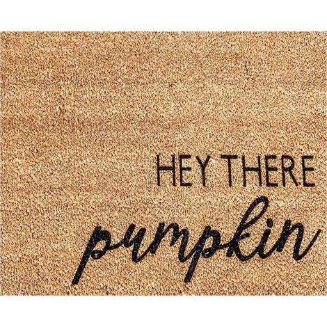 Tapis De Sol Halloween - Fibres En Dacron - Pour Intérieur Et Extérieur - 40 X 60 Cm - Motif Citrouille Et Chauve-Souris - 1 Pièce (1/5)