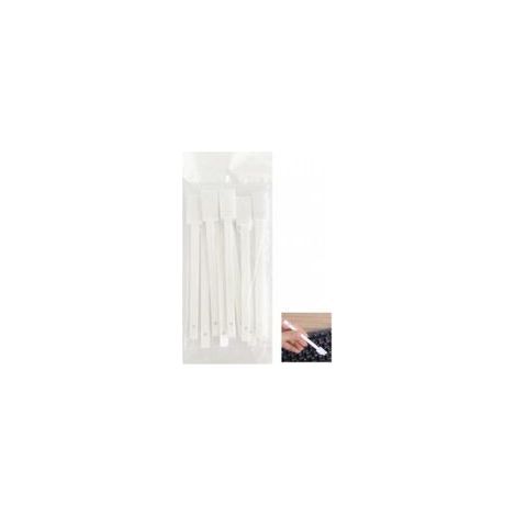 Ein Set aus 10 Bürsten zur Reinigung schmaler Stellen, weiß, 14 cm (1/5)