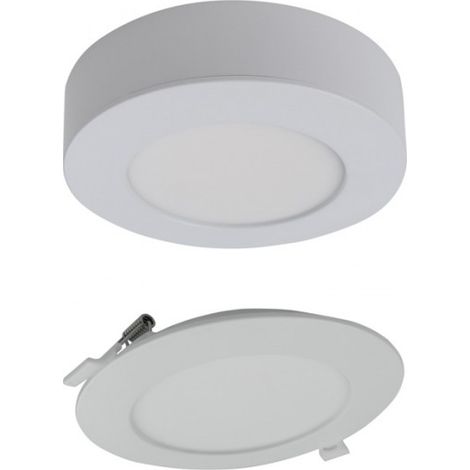 Downlight LED 6W rond encastré/saillie CCT blanc Ecolight (1/5)