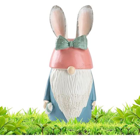 Nain de Jardin avec Noeud et Oreilles Mignon Centre de Table Lapin de  Nains de Jardin Pour La Maison, L'Extérieur, Le Printemps Et Le Patio (1/5)