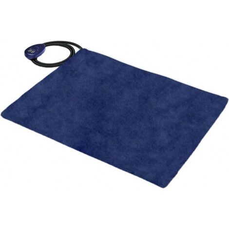 Matelas chauffant imperméable pour animaux de compagnie - Matelas chauffant à température constante - Matériaux confortables et sûrs - Bleu,50 x 50 cm (1/5)