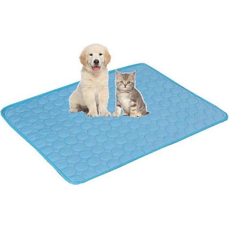 Tapis rafraîchissant pour chien, lit froid d'été extra large pour petits et grands chiens, accessoires pour animaux de compagnie, couverture résistante pour chat, canapé, coussin rafraîchissant 150 x (1/3)