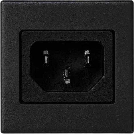 Presa con coperchio K45 IEC320 230V maschio (C14) nera, TSC-K305A-14
