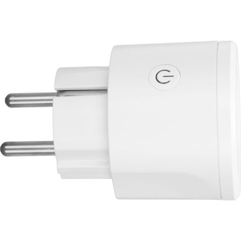 Prise connectée WiFi 16A avec minuterie, commande vocale, application mobile, prise UE 100-240V CA