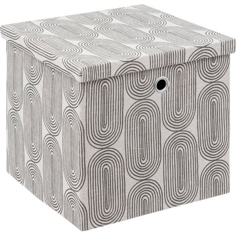 SCATOLA SCAFFALE 31x31cm cartone grigio arcobaleno (1/5)