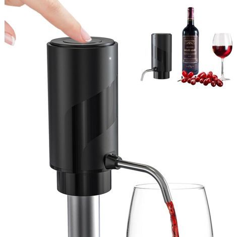 Aérateur De Vin Électrique - Batterie Rechargeable USB-C - Pour Aération Instantanée De Vin Rouge Blanc - 30 Bouteilles Par Charge - Portable Et Autonettoyant (1/4)