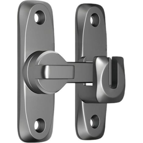 Loquet de porte basculant Alliage de zinc - Résistant à la corrosion - Installation facile - Angles 90°/180° mununo (1/4)
