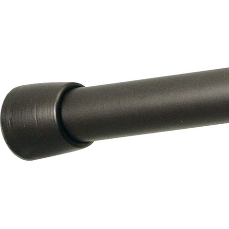 barre de douche pour rideau, petite tringle extensible en métal, tringle rideau douche sans perçage pour la douche ou la baignoire, couleur bronze (1/3)