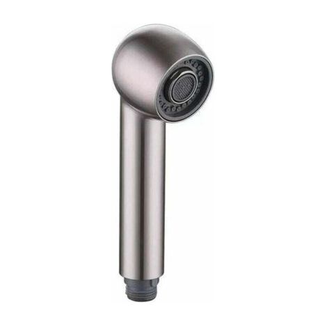 Douchette Robinet Cuisine 2 Jets Tête de Douche , XU,Remplacement Douchette pour Mitigeur Cuisine, Couleurs brossées - (1/4)