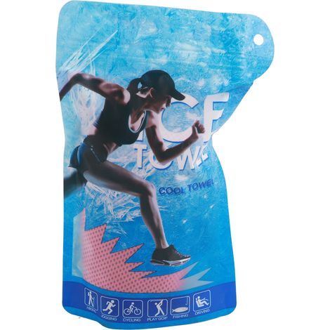 Serviette rafraîchissante super respirante pour sport fitness gym (Magenta)