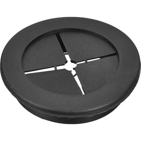 1 Pcs Passe-Câble pour Cordon, 50mm Passe-Câble de Bureau en Caoutchouc Flexible Grommets de Fil Cache-Trou pour Bureau Organisateur de Câbles d'Ordinateur, Noir (1/5)