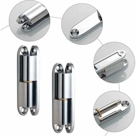 Charnière amovible en alliage de zinc en acier inoxydable 304 2pcs 231-1 en alliage de zinc (1/3)