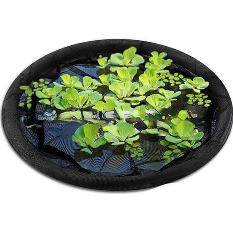 Filet de protection flottant pour poissons, bâche de protection pour plantes flottantes, filet de protection rond pour poissons, filet de protection flottant pour plantes d'étang, 80 cm x 80 cm (1/5)