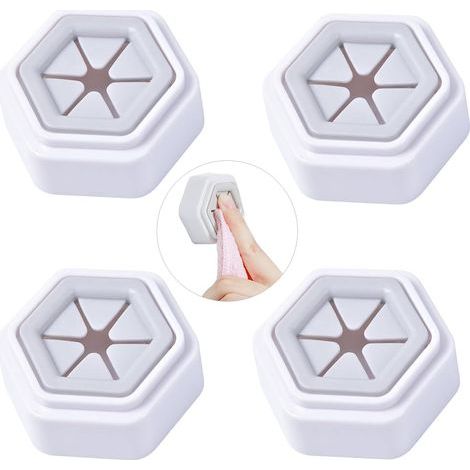 4-teiliges Set selbstklebender Handtuchclips, Handtuchhalter ohne Bohren, Handtuchclips, Handtuchhaken, selbstklebende Handtuchhalter ohne Bohren für Küche und Wohnzimmer (1/5)