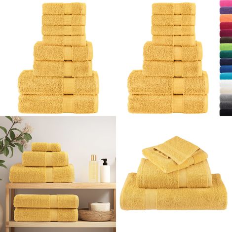 8 tlg. Premium-Handtuch-Set SOLUND Golden 600 g/m² - Premium Handtuch - Baumwolle Handtuch (1/5)