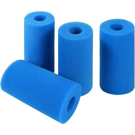Lot de 4 filtres en mousse pour spa, filtre A, éponge filtrante de type A, cartouche filtrante en mousse réutilisable et lavable, mousse pour piscine, spa, jacuzzi (1/5)