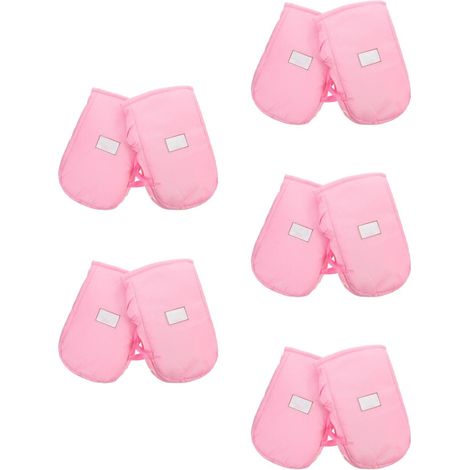 pares de puños para patinete resistentes al frío, de tela Oxford rosa. (1/2)