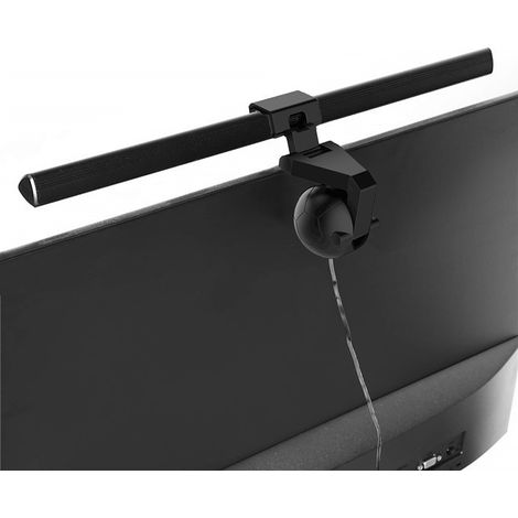 Barre lumineuse de 40 cm pour écran d'ordinateur, lampe de lecture électronique avec température de couleur bicolore (2800K-6500K) et 10 niveaux de luminosité réglables, pour ordinateur portable, ordi (1/2)