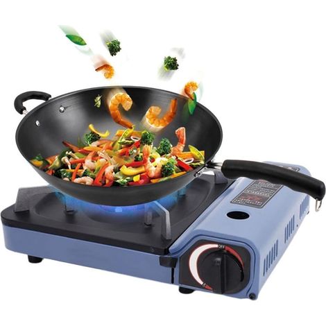 Fornello A Gas Portatile Multifunzionale Campeggii Picnic Cucina All'aperto 2,9 Kw Q-ws160 (1/5)