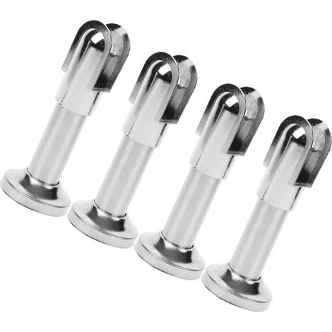 4 Stück Edelstahl Wc Trennwand Befestigungen mit 10cm Aluminiumkopf Stützfüße für (1/5)