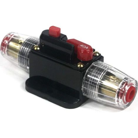 1 Disjoncteur 40A, Protection Circuit 12V-24V DC, Interrupteur Manuel Réarmable, Pour Bateau Camping-Car Véhicule- (1/4)