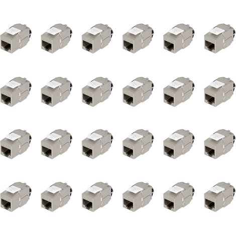 LOGILINK CAT.6A Keystone NK40640, blindé, 24 pièces.