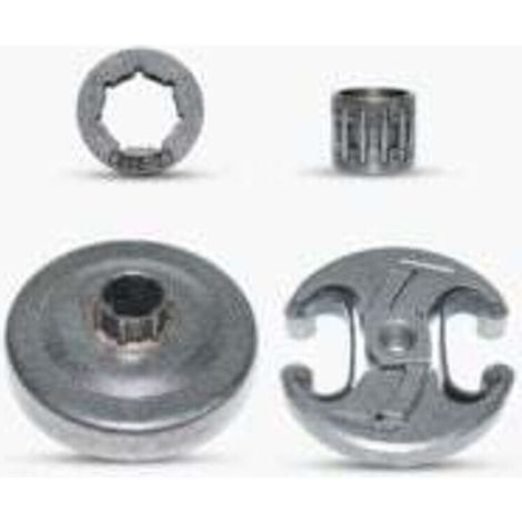 Kit tamburo frizione 325"-7T, pignone frizione, cerchio, cuscinetti a rullini per motosega Husqvarna 340 345 346XP 350 351 353 445 450 E - Crezuo