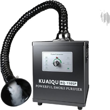 Extracteur de fumée, Filtration haute efficacité, Fonctionnement silencieux, 150W KQ-150SP (1/2)