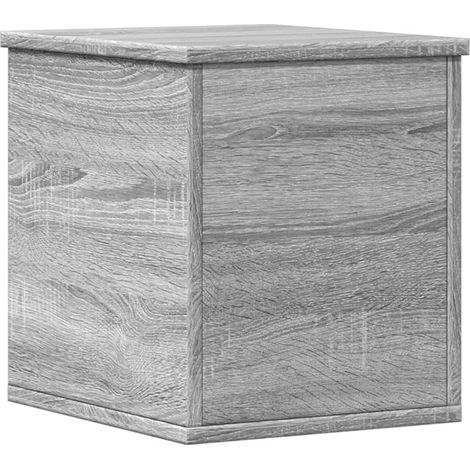 Maison Exclusive - Caja de almacenaje madera ingeniería gris Sono