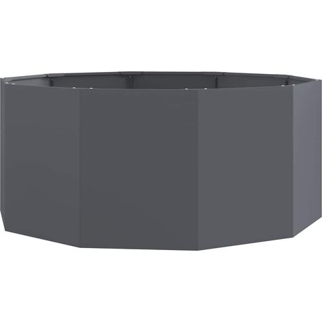 Planter Anthracite 120 x 120 x 50 cm Steel vidaXL