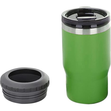 Porte-canette isotherme en acier inoxydable 304, 14 oz, pour voiture et plein air, couleur verte (1/5)