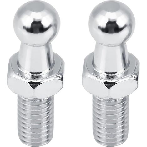 CCYKXA Auto-Ersatzteile, Motorteile, Hauptschrauben, 2 Stück M8 Auto-Edelstahl-Kugelkopfschrauben für Gaskugeldeckel, Sendemuttern