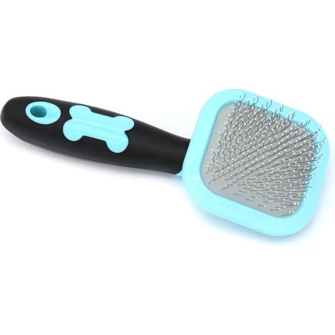 Brosse pour chiens et chats - Brosse de toilettage - Outils de toilettage anti-mue - bleue (1/3)