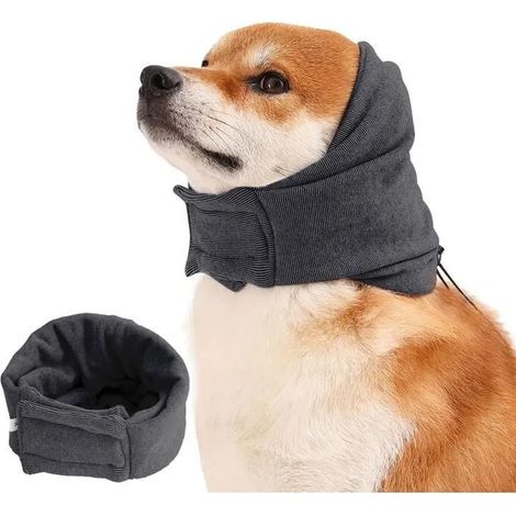 17.7"-23.6"Cache-oreilles pour chien, protection contre le bruit et l'anxiété, bonnet d'hiver chaud et couvre-chef pour le bain (1/5)