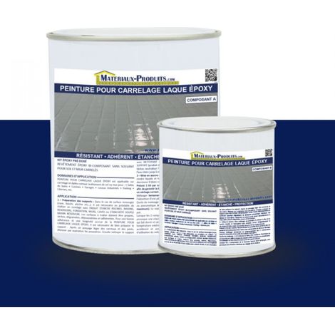 Peinture Laque Epoxy Spécial Carrelage - 1 Kg Bleu marine - MATPRO (1/3)