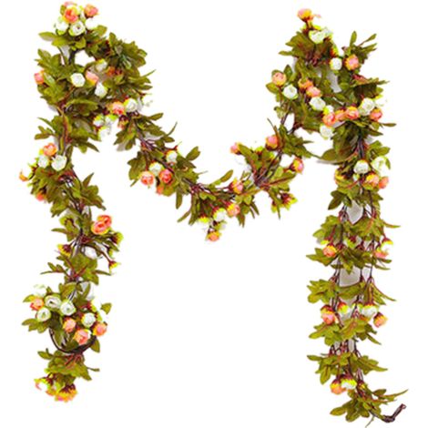 Anleitung zum Aufhängen von künstlichen Rosen und Blättern (1/4)