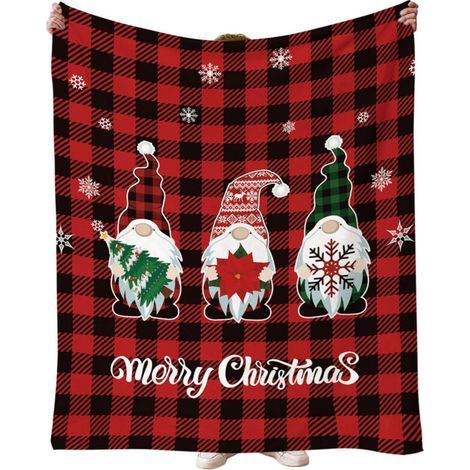 Weihnachtsdecke. 39,4 x 51,21 cm. Weiche, warme und wendbare Weihnachtsdecke fürs Sofa. Ideal für die Winterfeiertage. Geschenkidee für Schneemann-Fans.