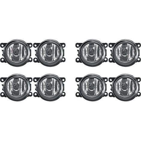 4 paires de feux antibrouillard avant avec ampoules H11 pour Ford Focus, Suzuki Swift, Alto, Renault, Peugeot et Citroën (lentilles antibrouillard incluses). (1/5)