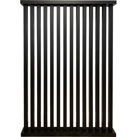 1/2 cloison claustra Lutine MDF noir 1300 x 829 x 113 mm