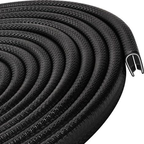 Car Door Seal for 3-4 mm Sheet Metal Edge Clamp U-Shaped Rubber Profile for Most Cars Sheet Metal Processing Shipbuilding Craft 3m (1/5)