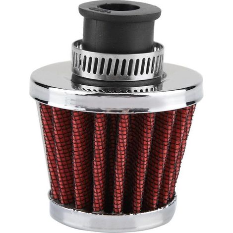 Jeffergarden Filtre à air pour voiture, conception en accordéon d'aluminium, entrée d'air coudée à 45 degrés pour une filtration améliorée