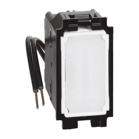 Onduleur éclairé Bticino Living Now 10AX avec led blue - 1 module K4004LB
