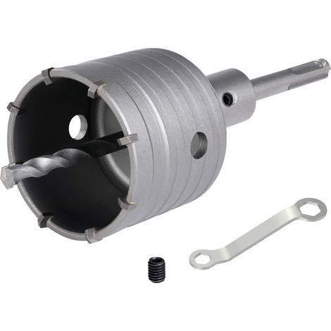 Scie à Cloche 68 mm, Scie Cloche Trépan, Carotteuse Beton, Adaptateur SDS Plus 8 x 110 mm, Foret de Centrage 8x110mm, Marteau Résistant Aux Chocs, Peut Percer (1/5)