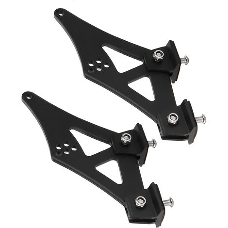 Aileron Universel 12,7cm Aluminium CNC Coffre Racing Support Fixation Jambes Spoiler Arrière Voiture (1/5)