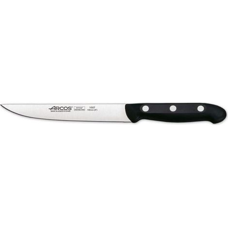 Couteau De Cuisine - Lame Acier Inoxydable Nitrum 15 Cm - Manche Nylon Renforcé - Pour Découpe Précise En Cuisine Maison