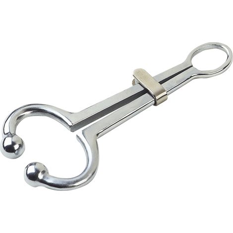 Pince mouchette à coulant acier nickelé (1/4)