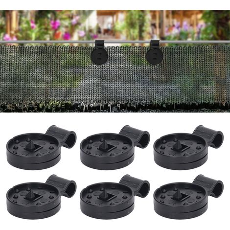 Clip universel pour la fixation de filets pare-soleil, clips ronds pour filets, pinces universelles, type à enclenchement automatique. (1/5)